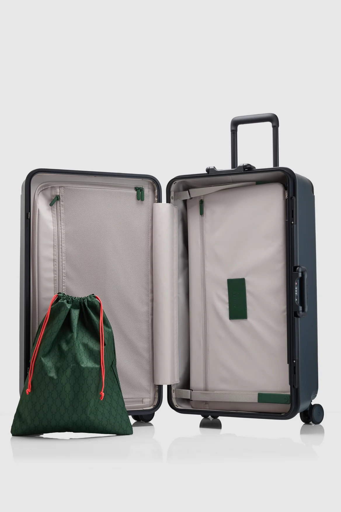Heritage Stripe Trunk Suitcase - Image 3