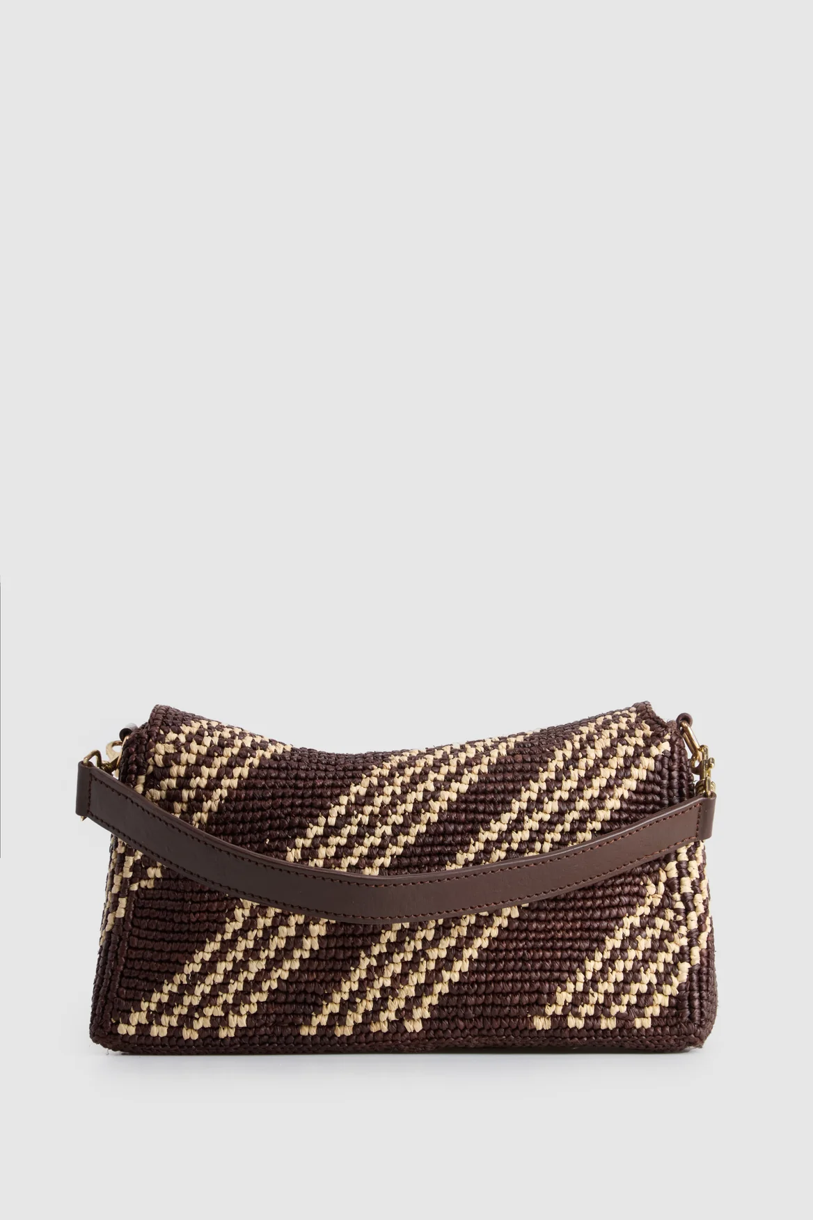 Clara Small Raffia Shoulder Bag - Image 3