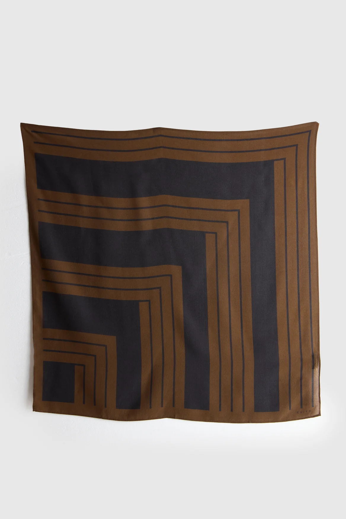 Silk Scarf Stripe Print
