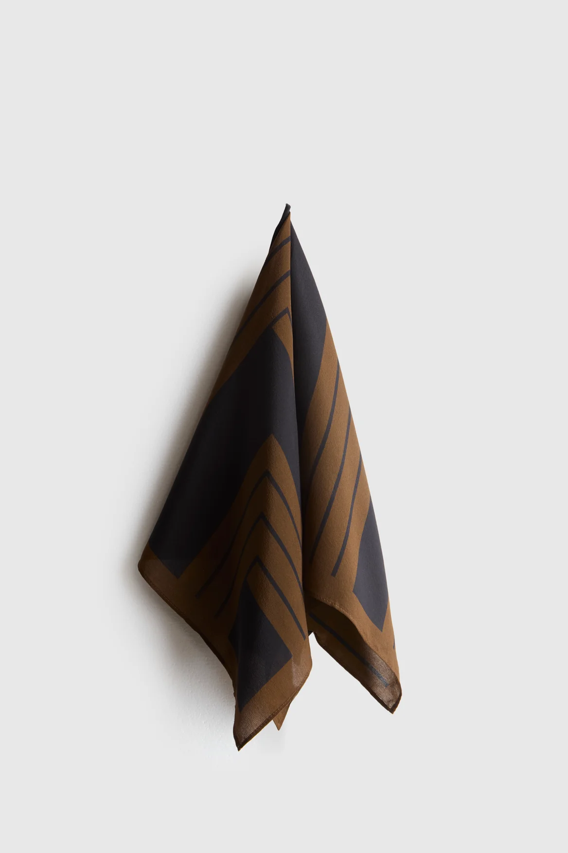 Silk Scarf Stripe Print - Image 2