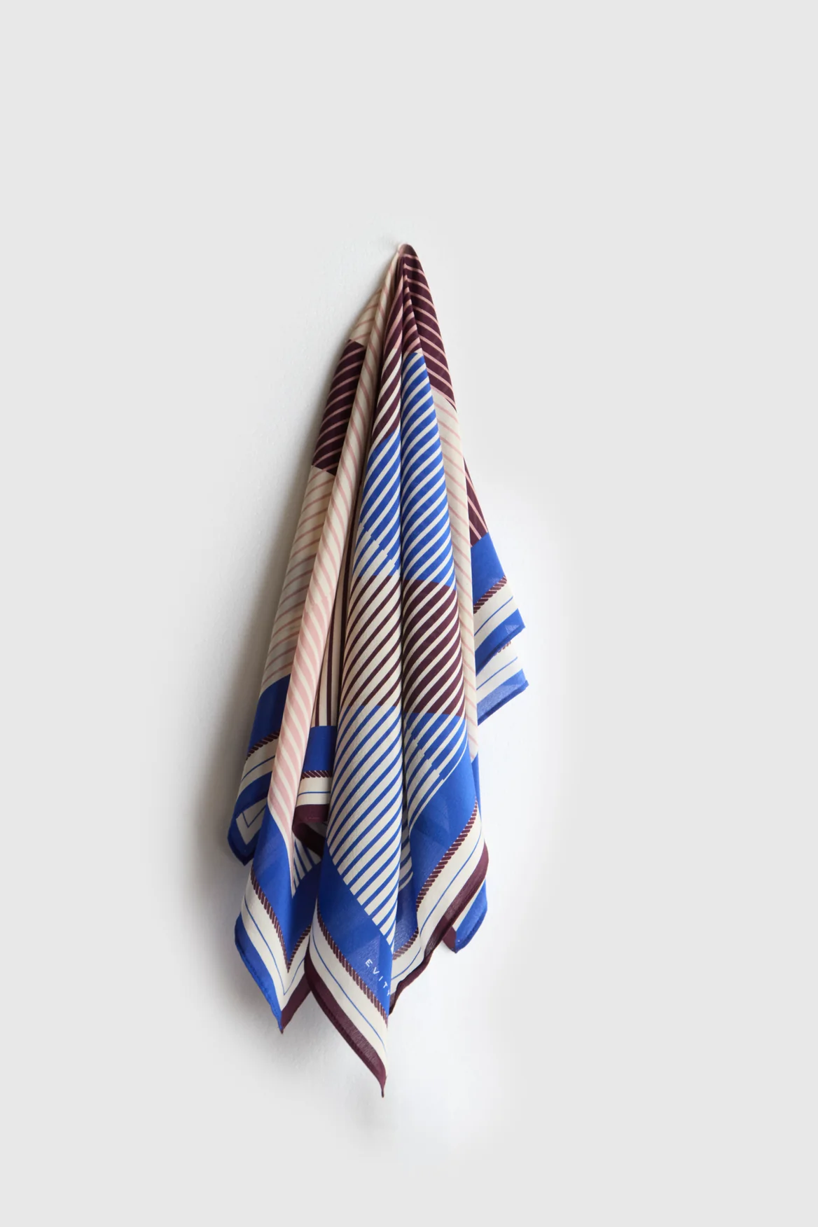 Silk Scarf Stripe Print - Image 2