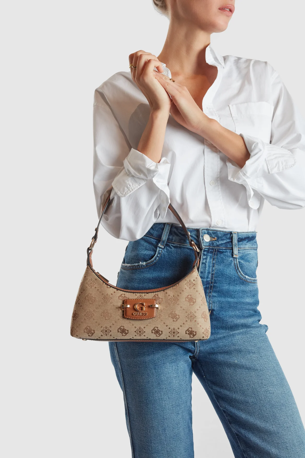 Neda Top Zip Shoulder Bag - Image 5