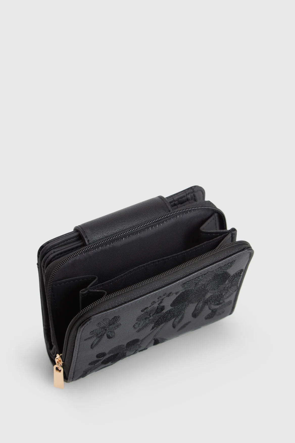Embroidered Small Tab Wallet - Image 4