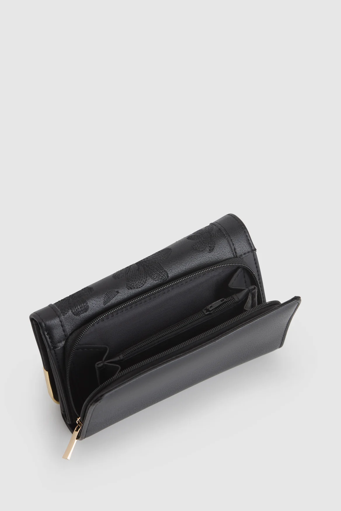 Embroidered Trifold Wallet - Image 4