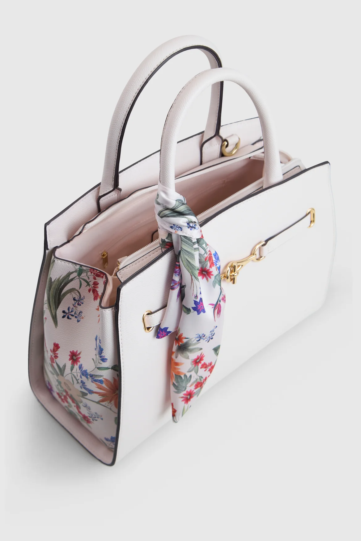 Floral Scarf Tote Bag - Image 4