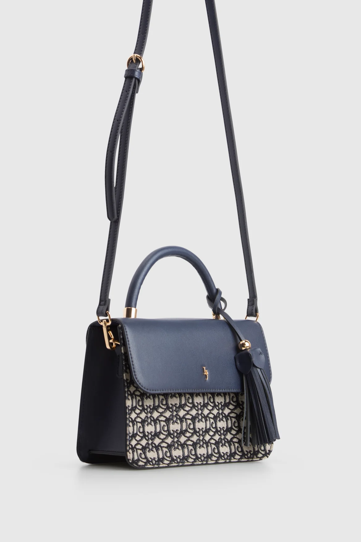 Mara Jacquard Top Handle Bag - Image 2