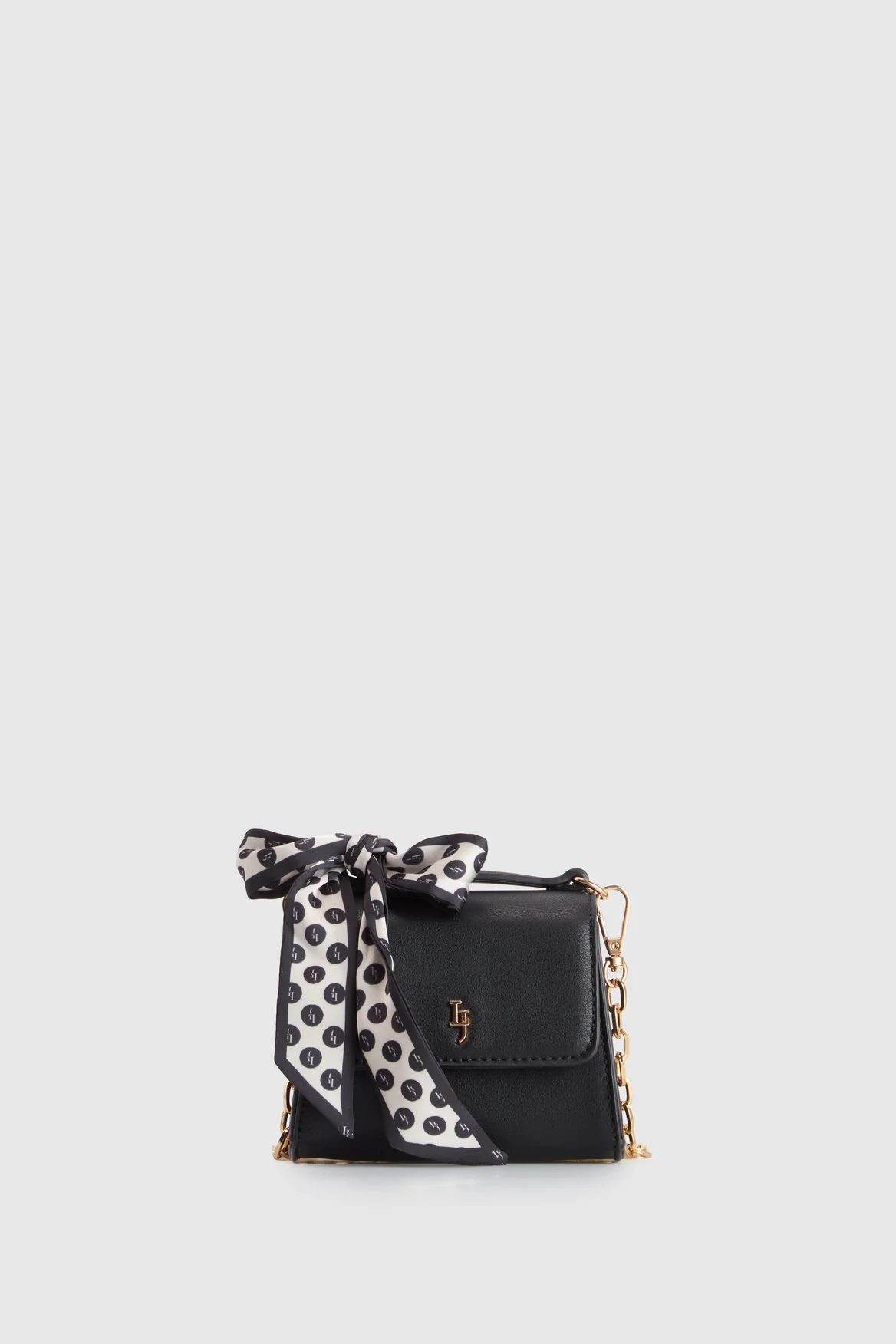 Micro Scarf Top Handle Bag