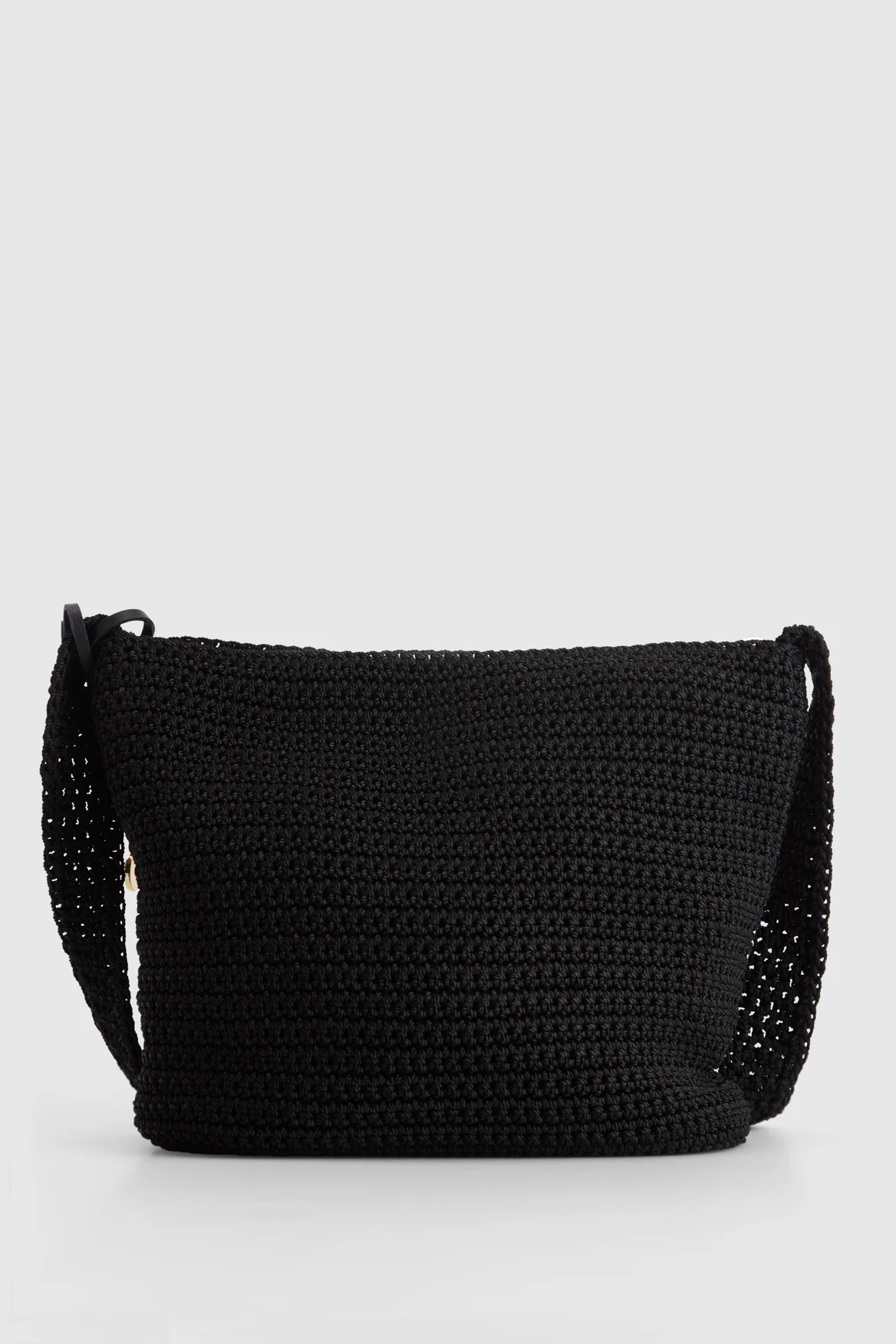 Rayon Crochet Crossbody Bag - Image 3