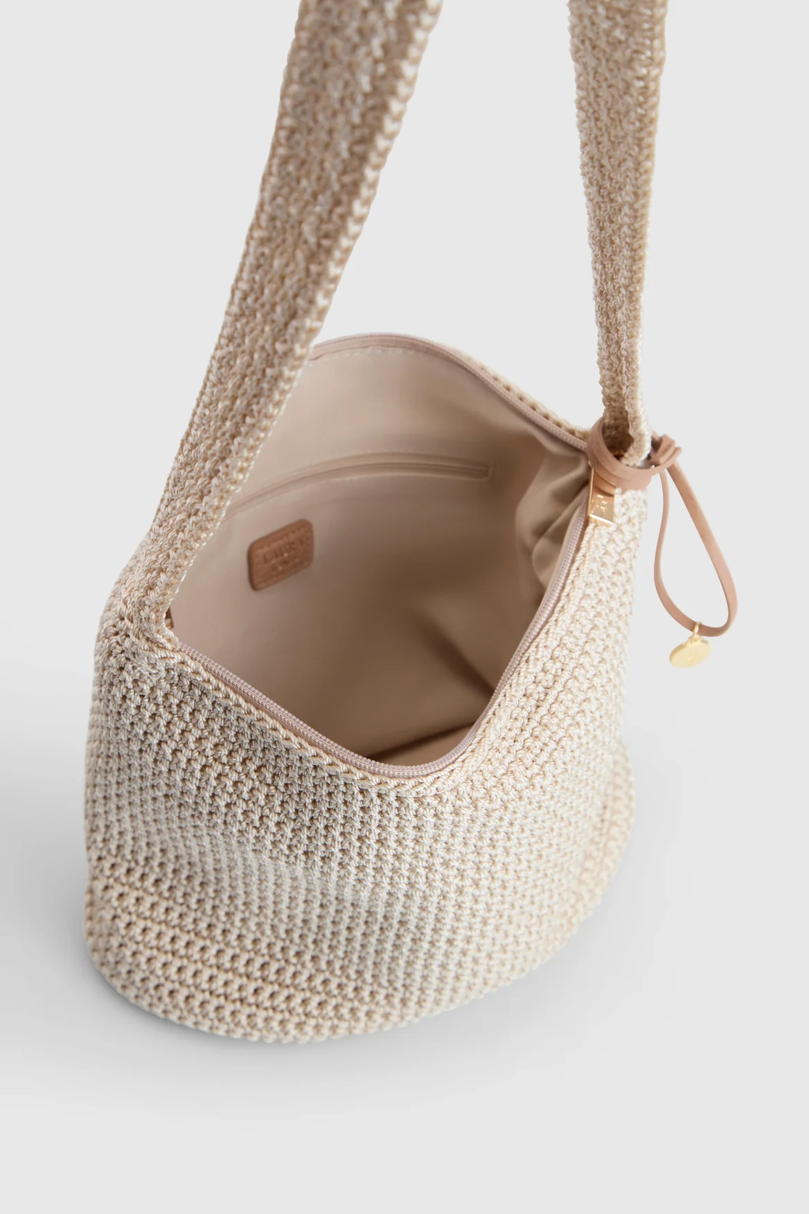 Rayon Crochet Crossbody Bag - Image 4