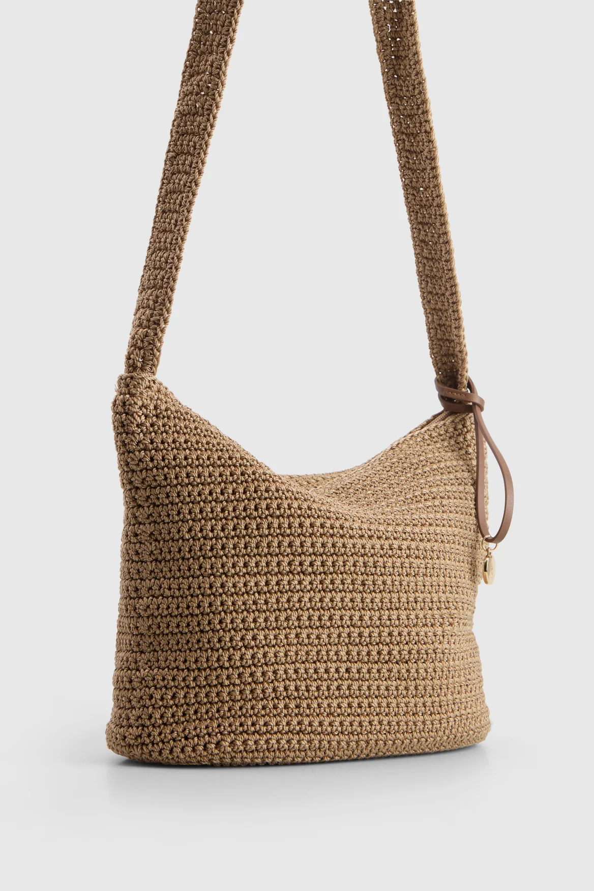 Rayon Crochet Crossbody Bag - Image 2