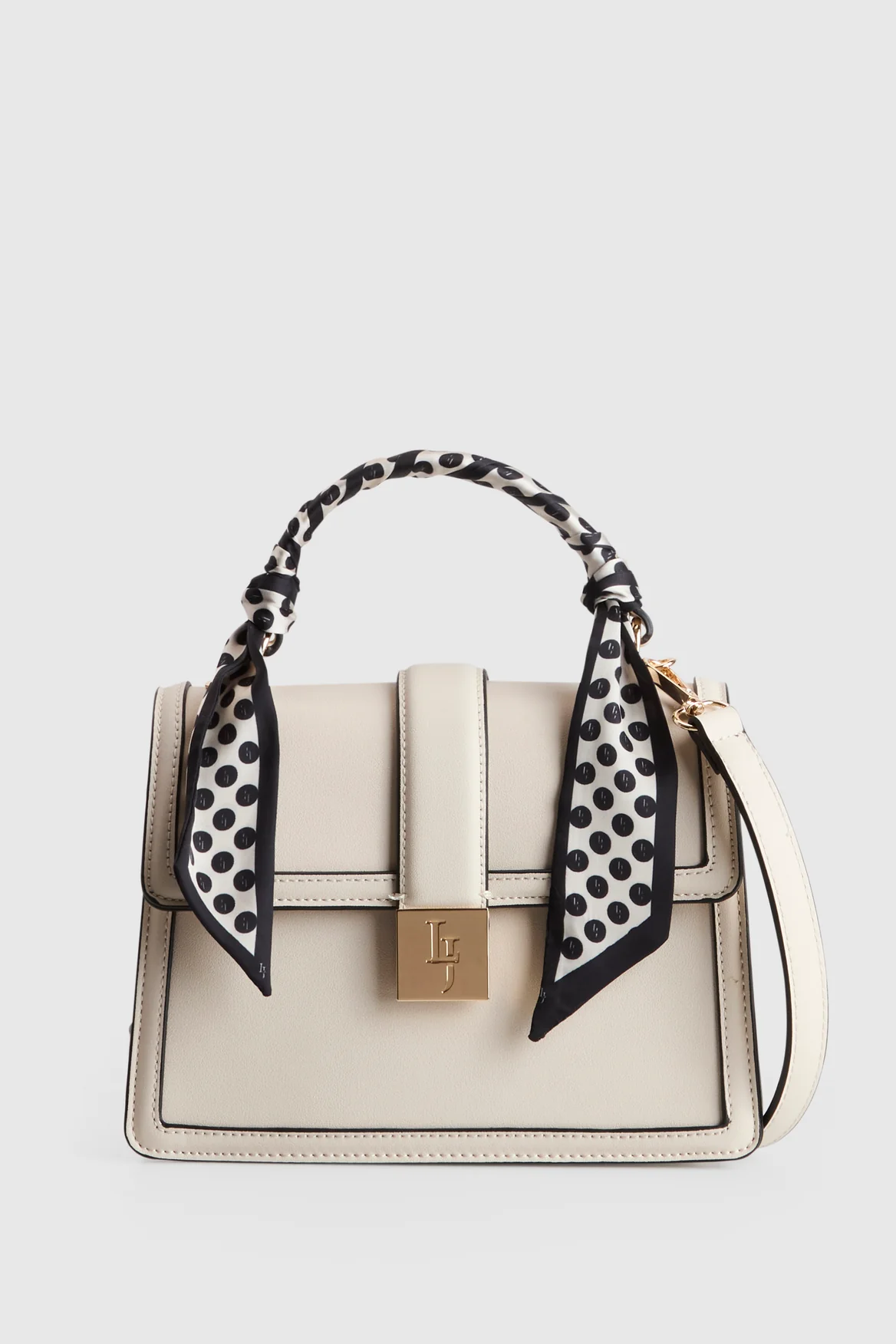 Scarf Top Handle Bag