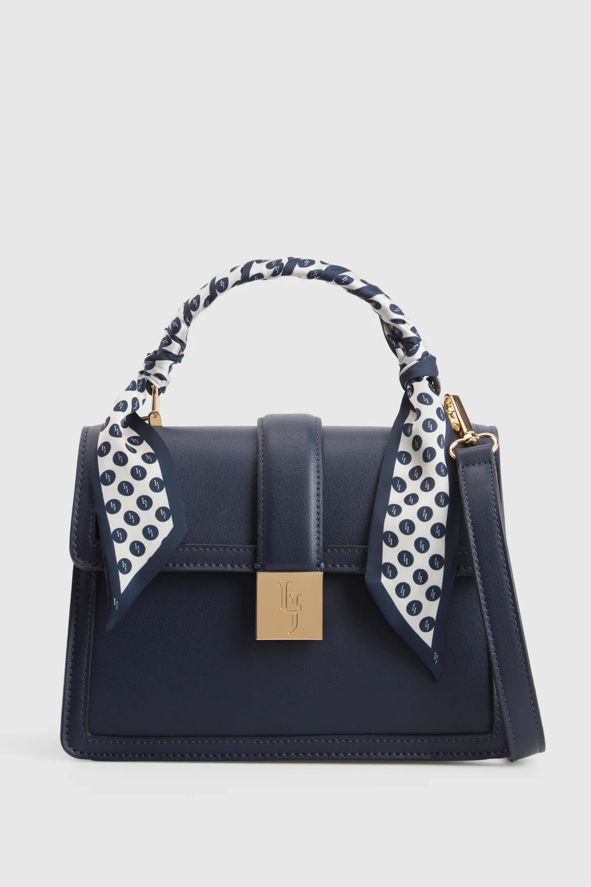 Scarf Top Handle Bag