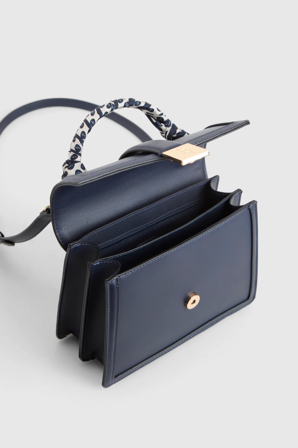 Scarf Top Handle Bag - Image 4
