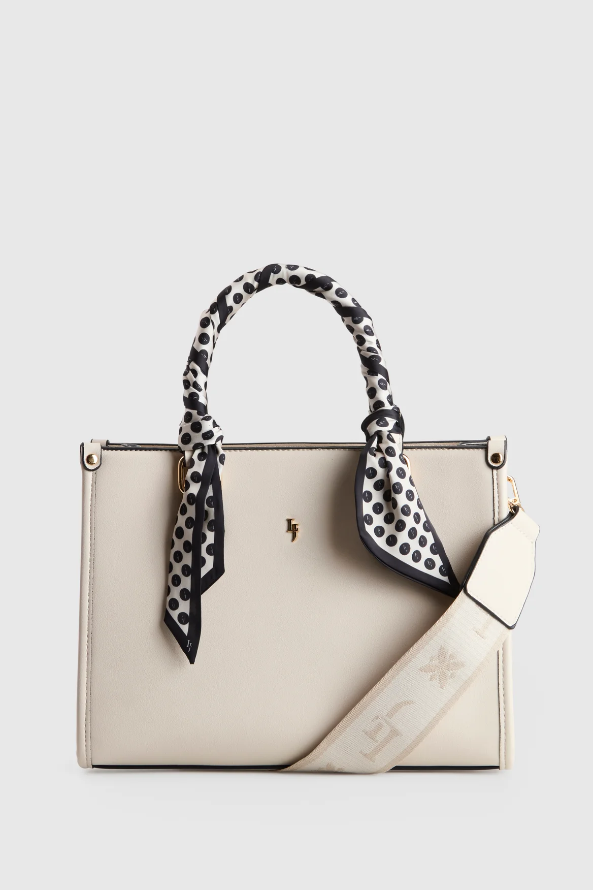 Small Tote Bag With Scarf