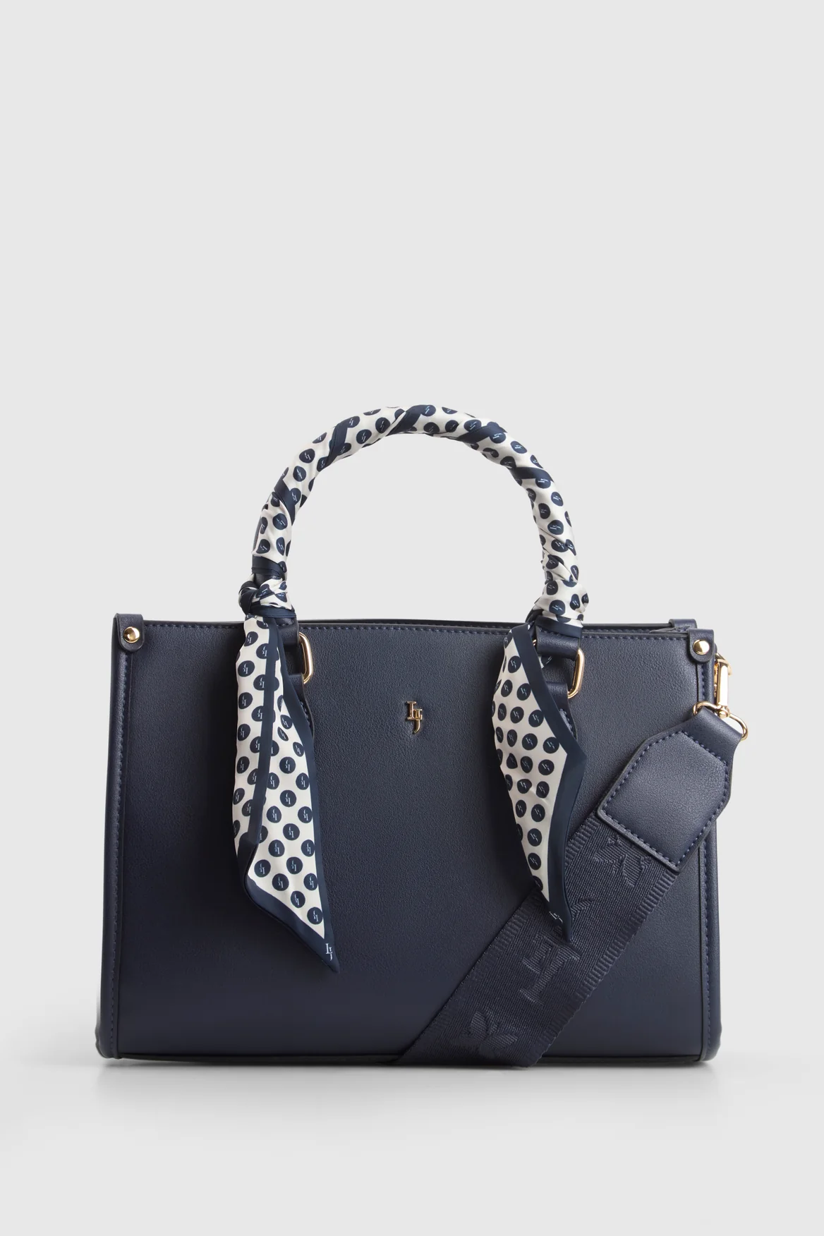 Small Tote Bag With Scarf