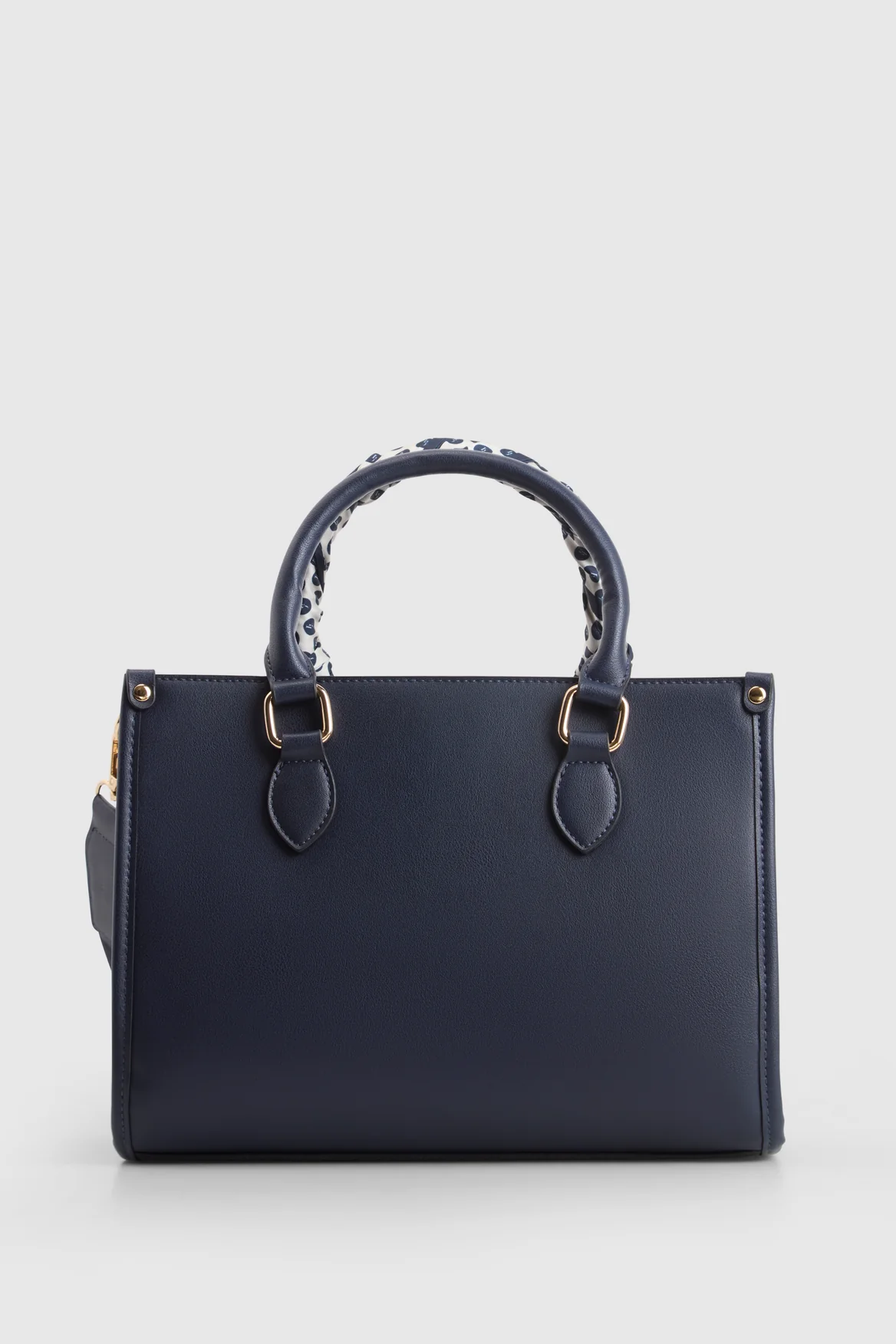 Small Tote Bag With Scarf - Image 3
