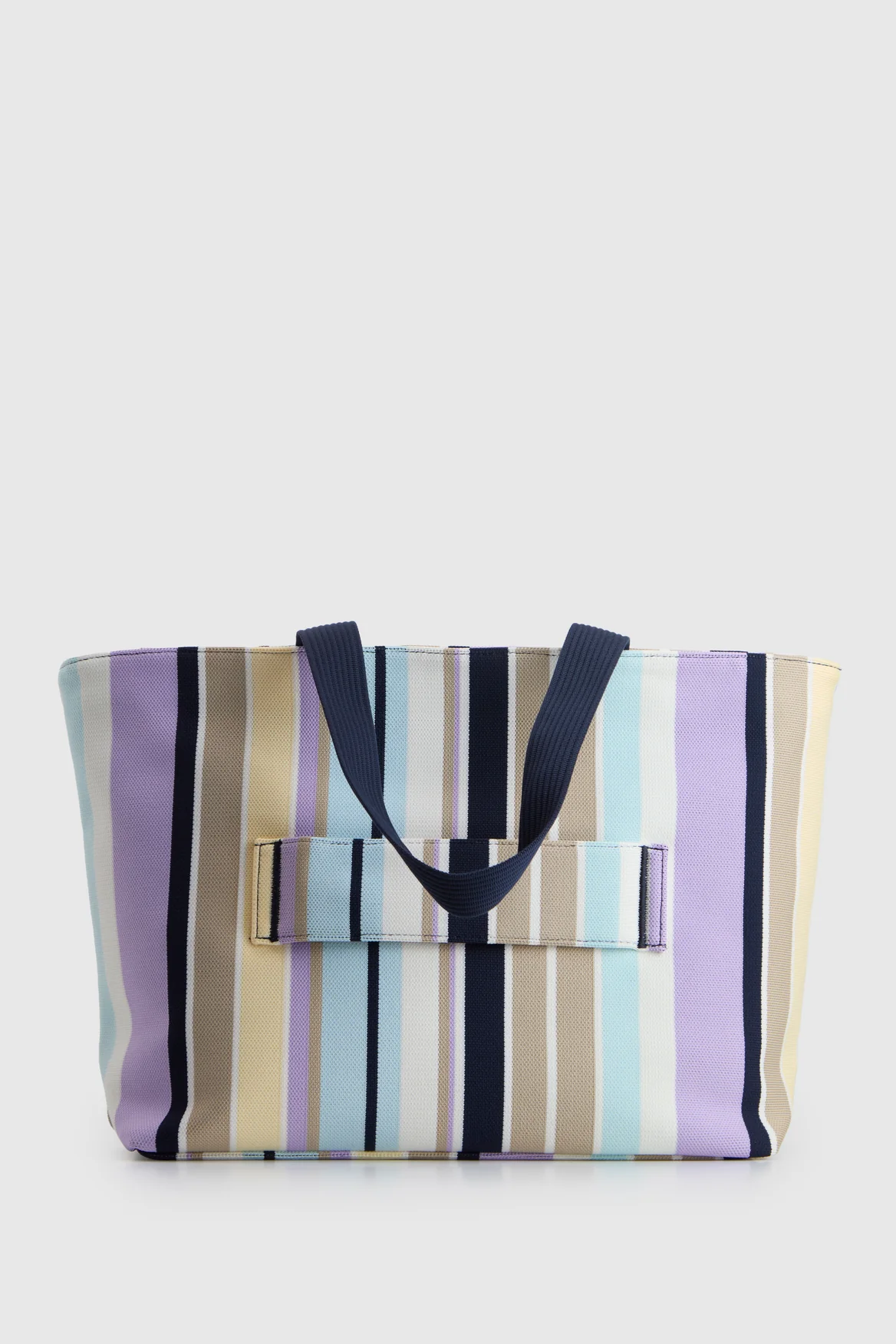 Stori Knit Stripe Tote Bag - Image 3